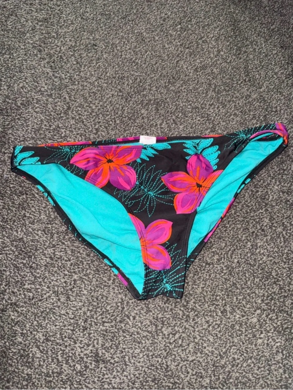 Y2K Xhilaration Floral Bikini Bottoms Women’s XL Tropical Swim Bottoms